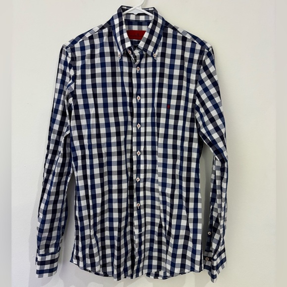 Carolina Herrera Checkered Dress Shirt - Picture 1 of 4